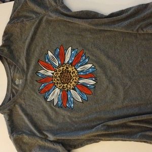 Patriotic Sunflower Tshirt